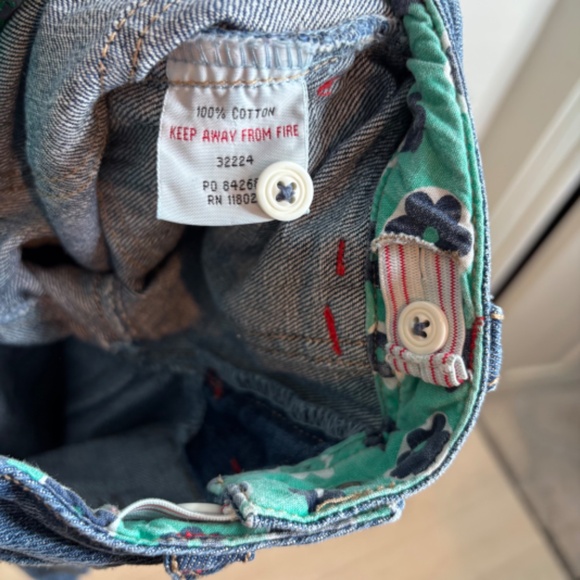Mini Boden Bootcut Flare Jeans Girls 3-4Y Embroidered Back Flap Denim Classic - Picture 6 of 9